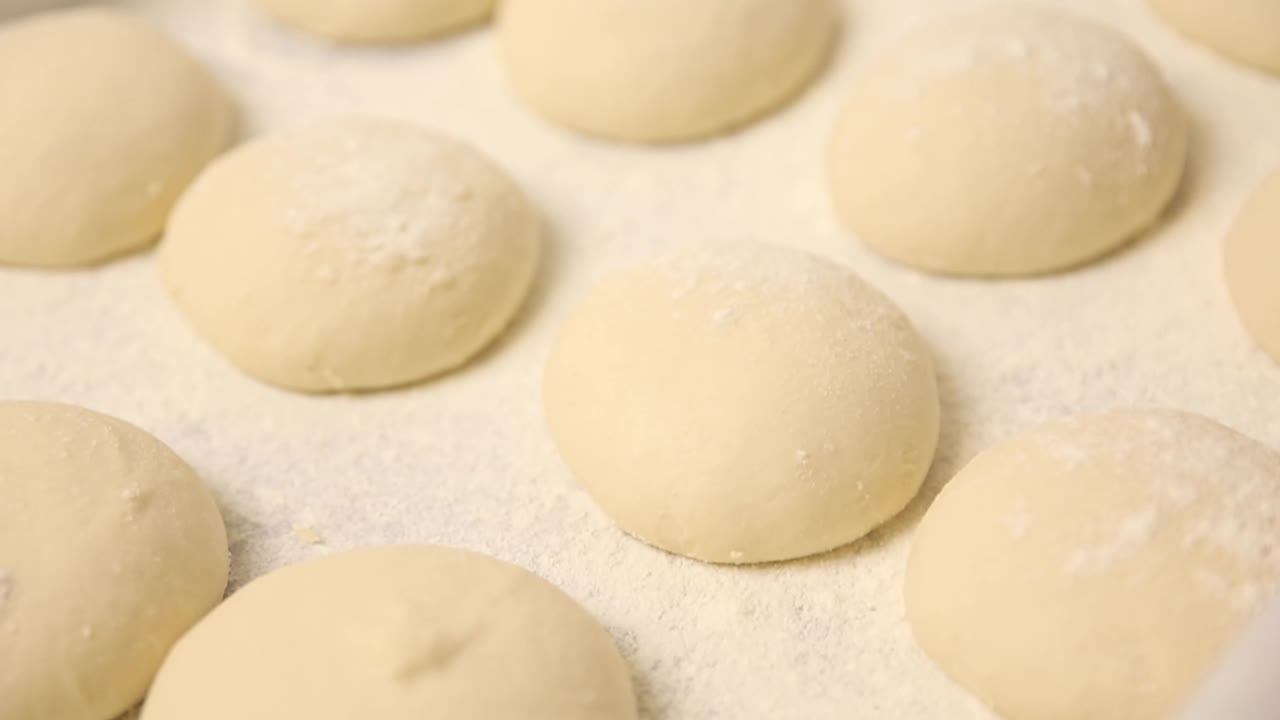 Freshly Prepared Dough Balls