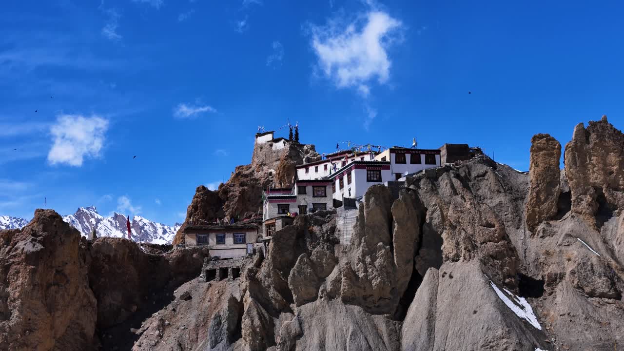 Himalayan Monastery perched on a Cliffside
