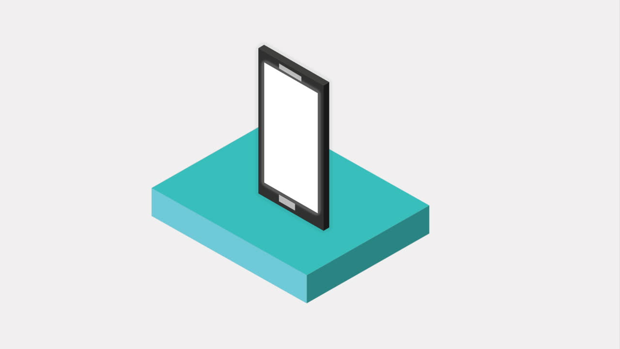 이소메트릭 스마트폰 일러스트레이션