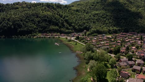 view of lake lugano in lavena ponte tresa