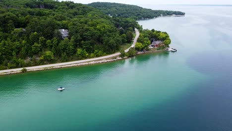 Gorgeous-lake-shown-in-full-blue-hues