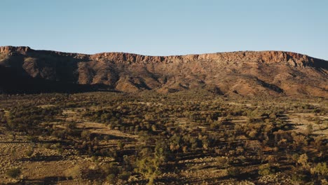 tracking drone shot of west macdonnell range in the morning northern territory australia 4k