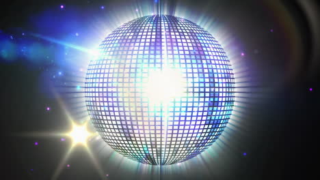 animation of light spots over disco ball