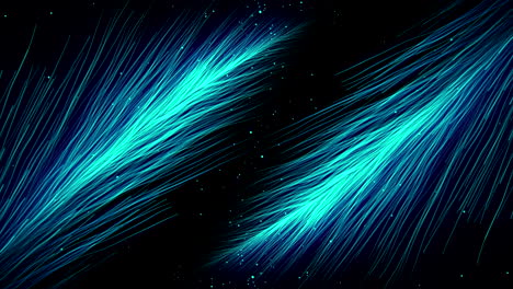 abstract glowing lines on black background