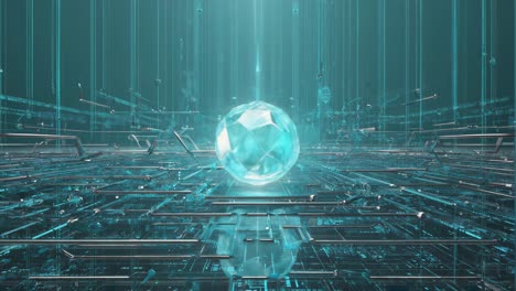 futuristic digital core