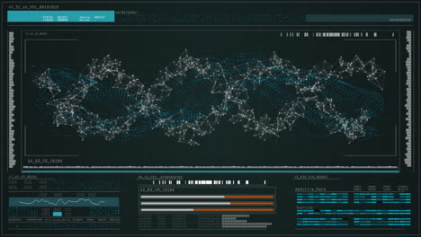 digital generated dna structure