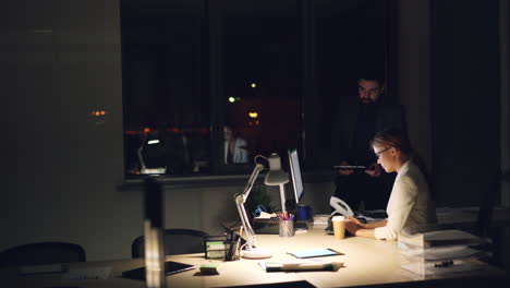 night workers in office