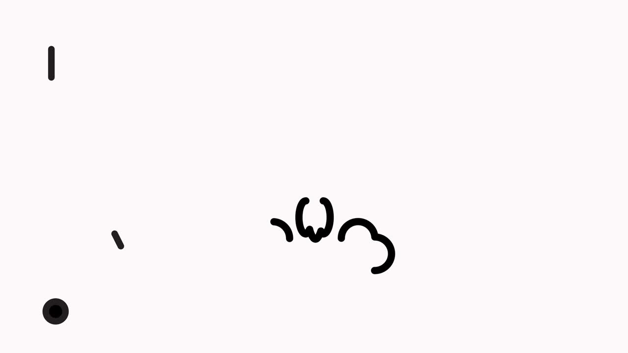 알파와 함께 로켓 라인 아이콘 애니메이션