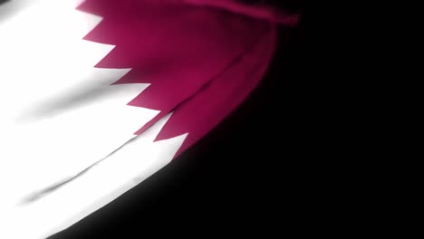 qatar flag , realistic 3d animation of waving flag . qatar flag waving in the wind. national flag of qatar. flag seamless loop animation. 4k high quality, 3d render