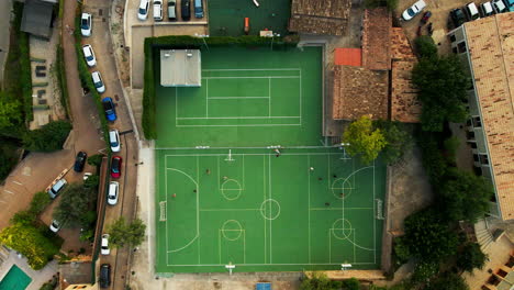 Enérgico-Partido-De-Fútbol-Aéreo