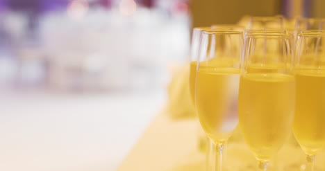 champagne poured into glases at reception 1