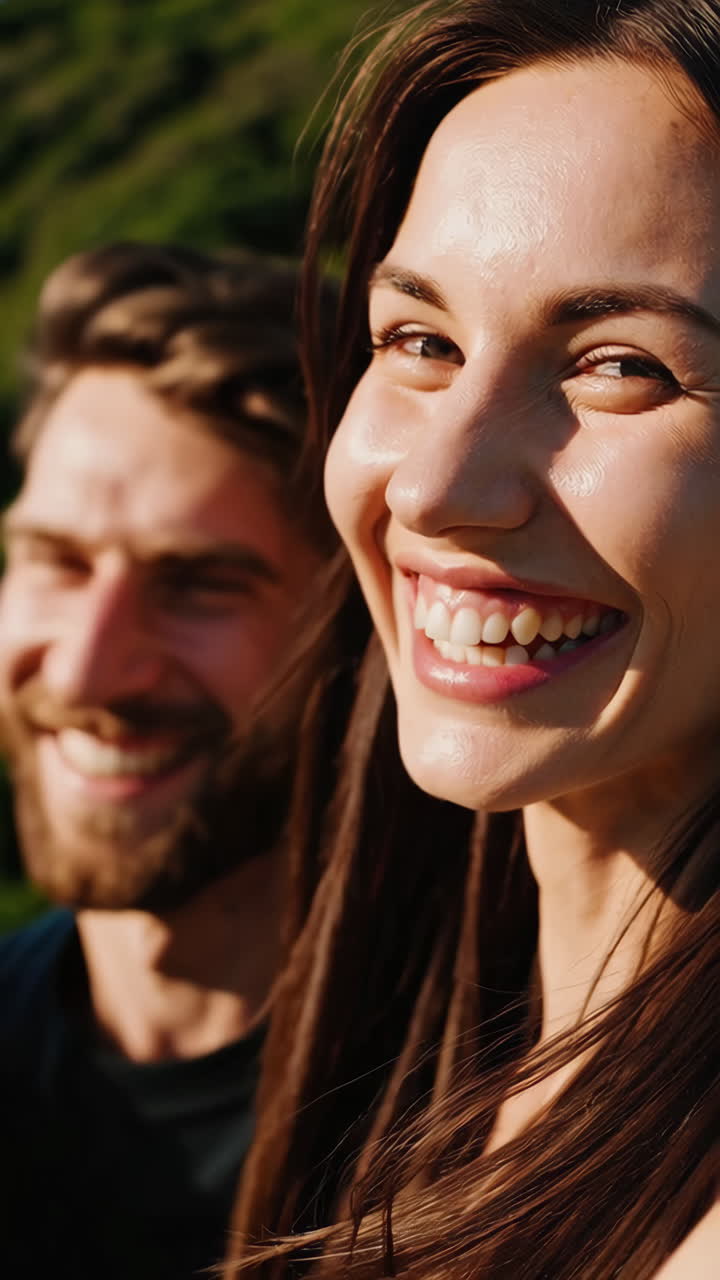 Couple Biking Along Scenic Coastal Road