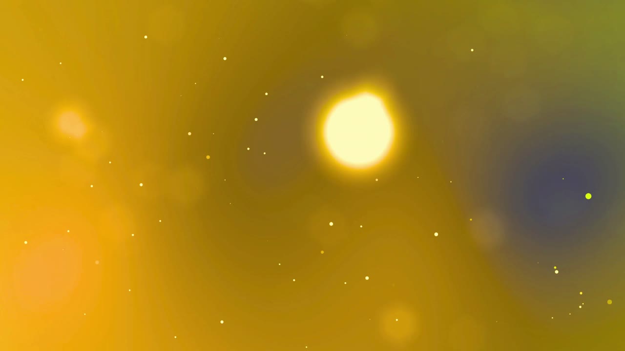 Dynamic Abstract Background with Yellow and Orange Bokeh Lights