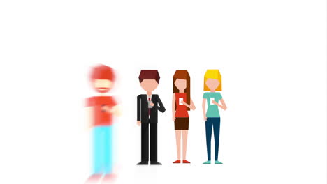 personas que utilizan teléfonos inteligentes
