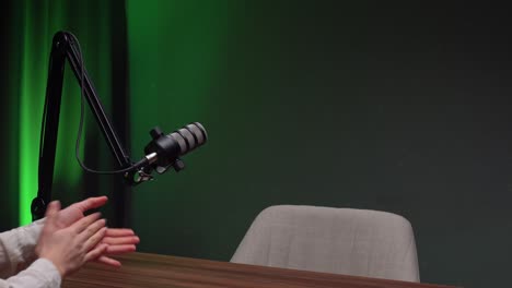 podcast interview with a man
