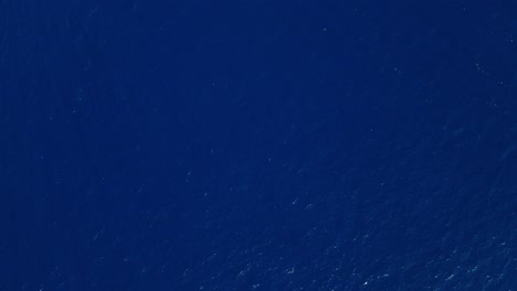 aerial view of deep blue ocean
