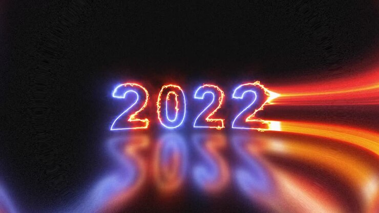 4k colorato segno luminoso 2022