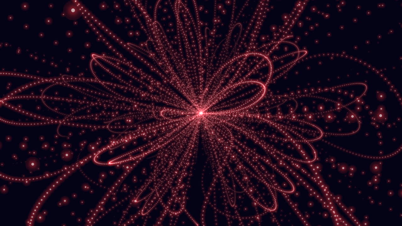 volar puntos de neón del destello de la estrella en la galaxia oscura 1