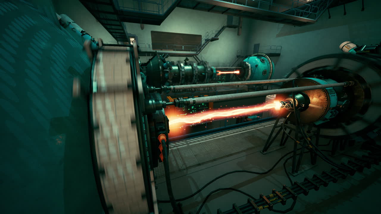 Futuristic Industrial Facility with Advanced Machinery