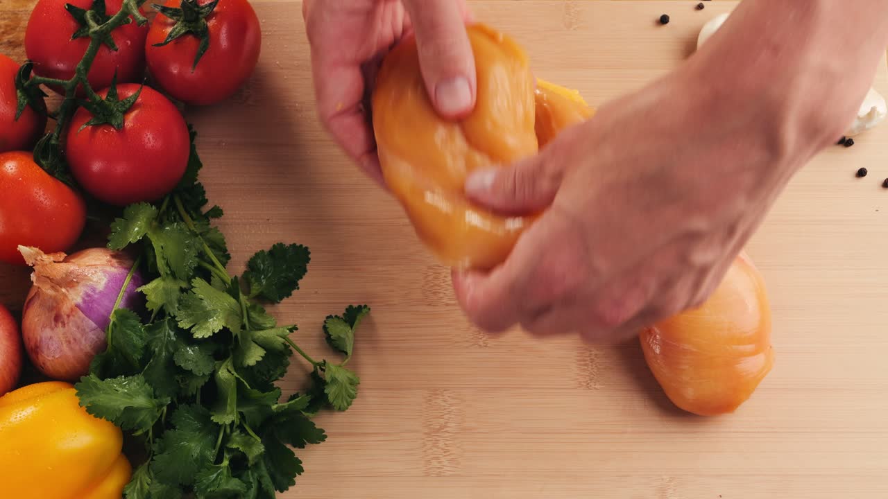 채소와 함께 생  가을 준비하는 것