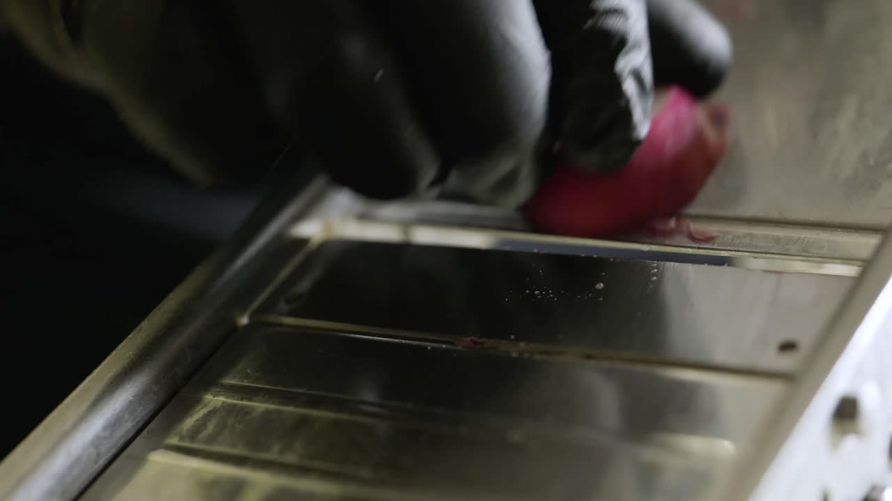 cortar rábanos de cerca. comida mexicana