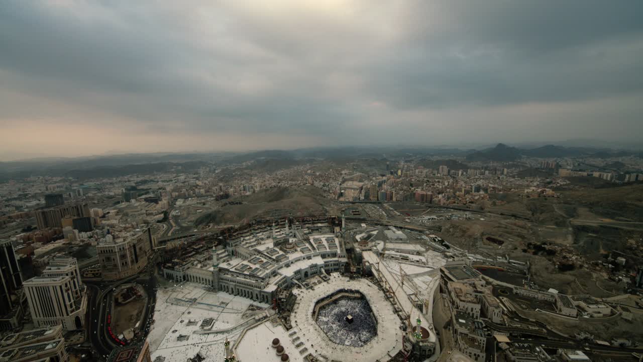 vista aérea de la mezquita sagrada
