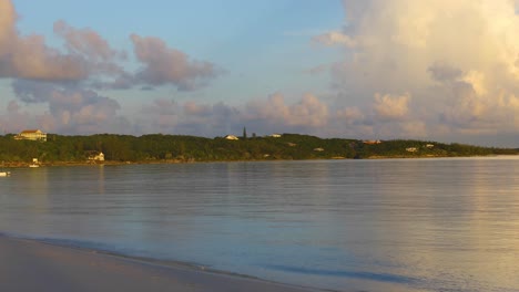 static footage of a sunrise in hoopers bay in exuma in the bahamas