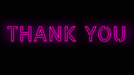 Flashing-pink-and-purple-THANK-YOU-neon-sign-on-and-off-with-flicker
