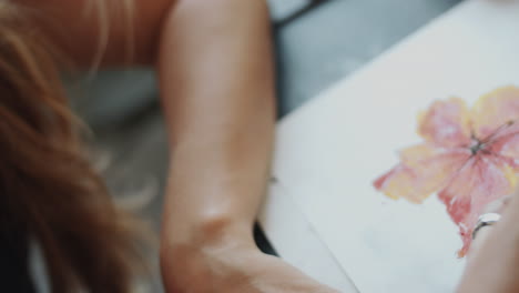 woman profile close-up