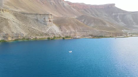 drone footage from the band-e-amir is a series of six stunning lakes located in a mountainous desert area of afghanistan's bamyan province.. january 12, ?2022