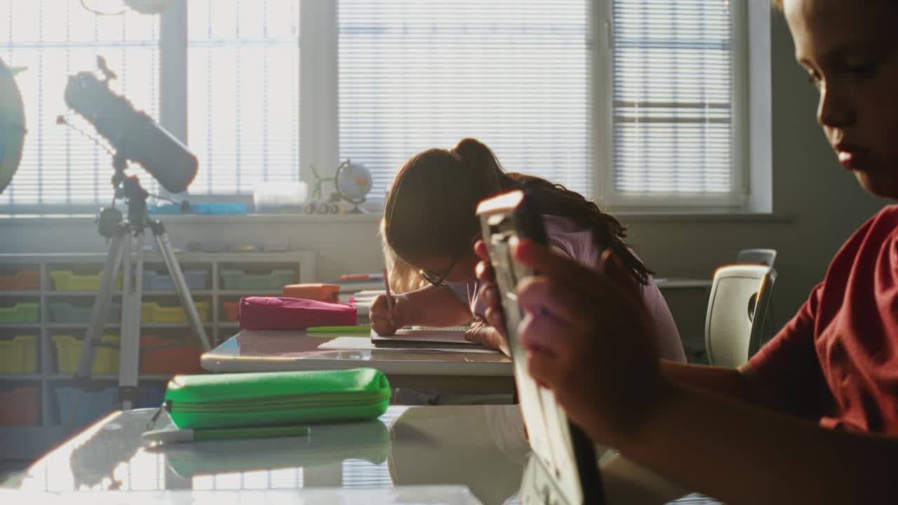 Children Studying in a Classroom