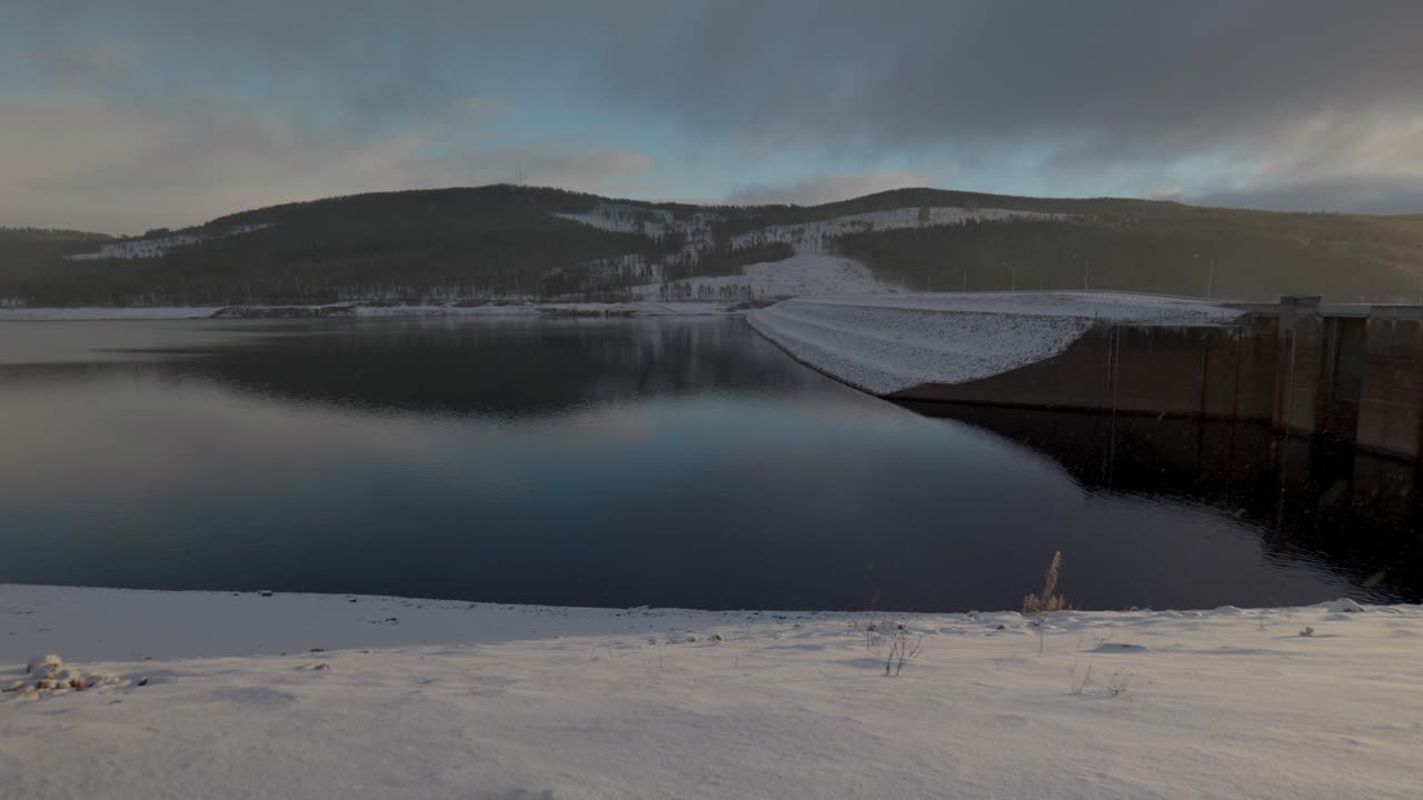 눈, 스웨덴, 스칸디나비아, 팬이 있는 수력