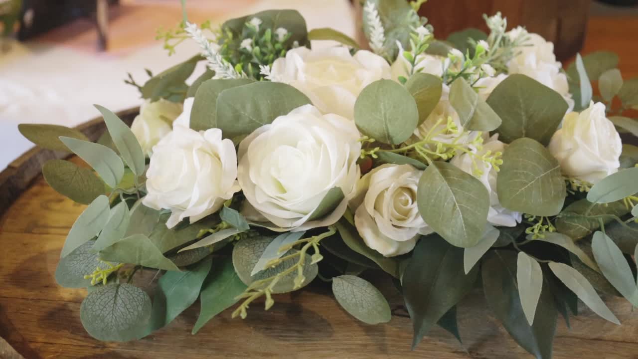 결혼식 을 위해 잘 준비 된 결혼식 꽃