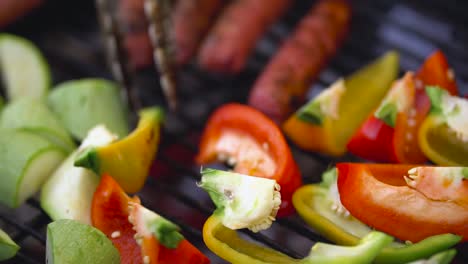 grilled vegetables on the barbecue