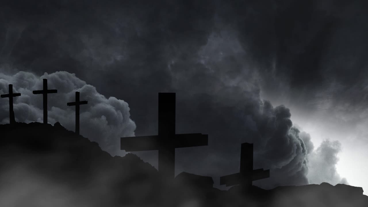 4k 실루 ⁇ , 크로스 힐 폭풍 배경