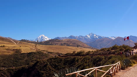 moray archaeological site, showcasing the unique circular terraces used by the incas for agricultural experimentation in peru's sacred valley