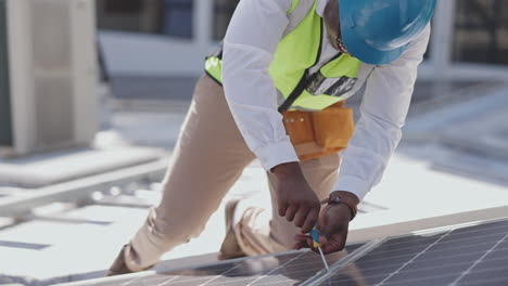 engineer, solar panels installation