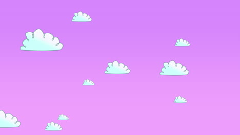 cartoon animation background with motion clouds 9