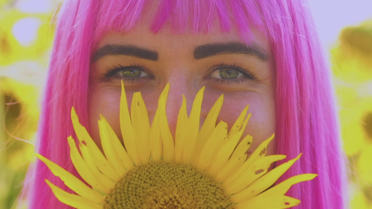 Smiling with her eyes in this slow motion close up