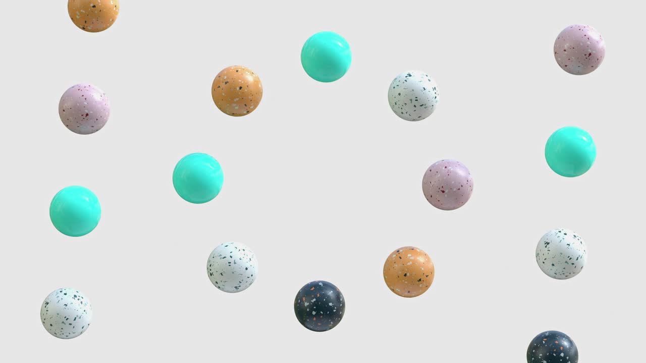 추상적인 대리석 모양 3d 렌더링 모션 그래픽