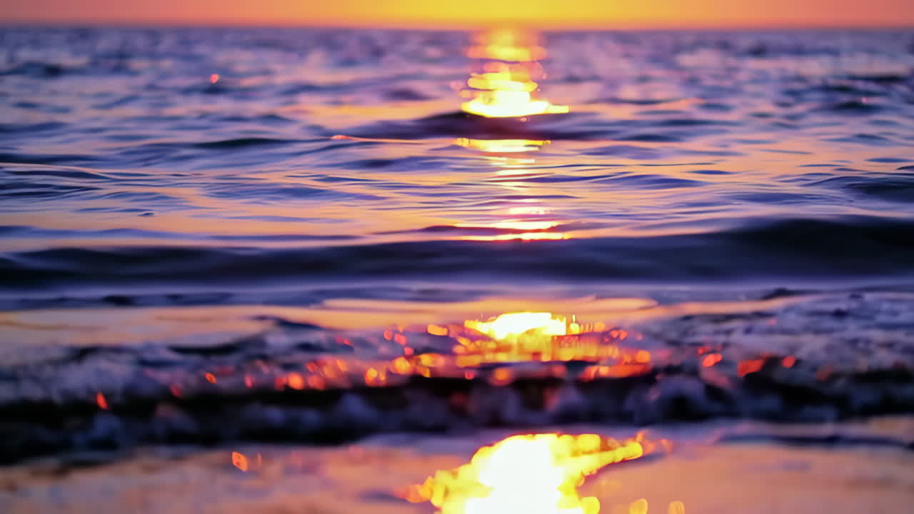 바다 위로 일몰