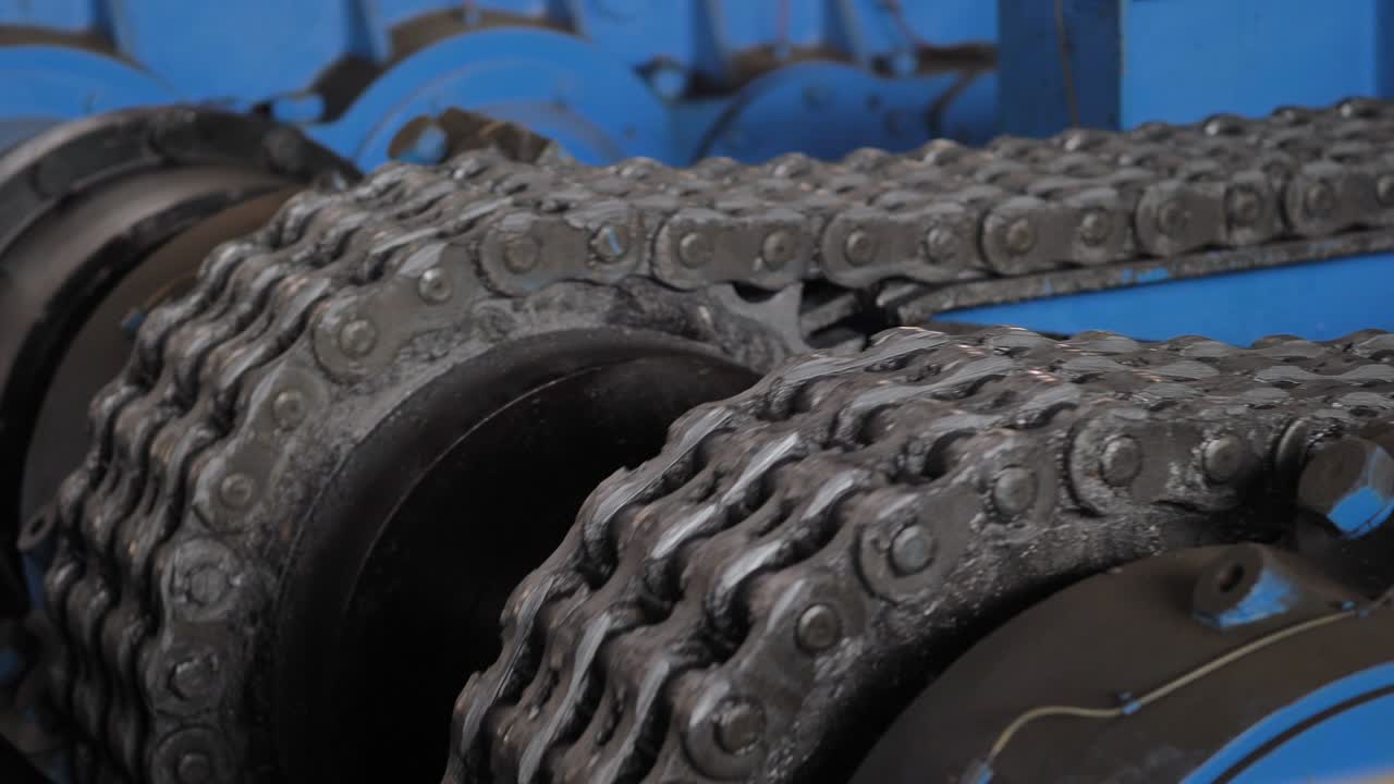 engranajes potentes con una cadena