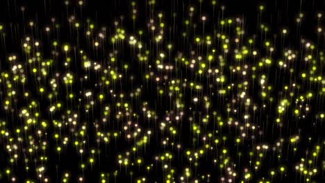 estrella abstracta moviéndose en el espacio. brillo dorado fondo brillante