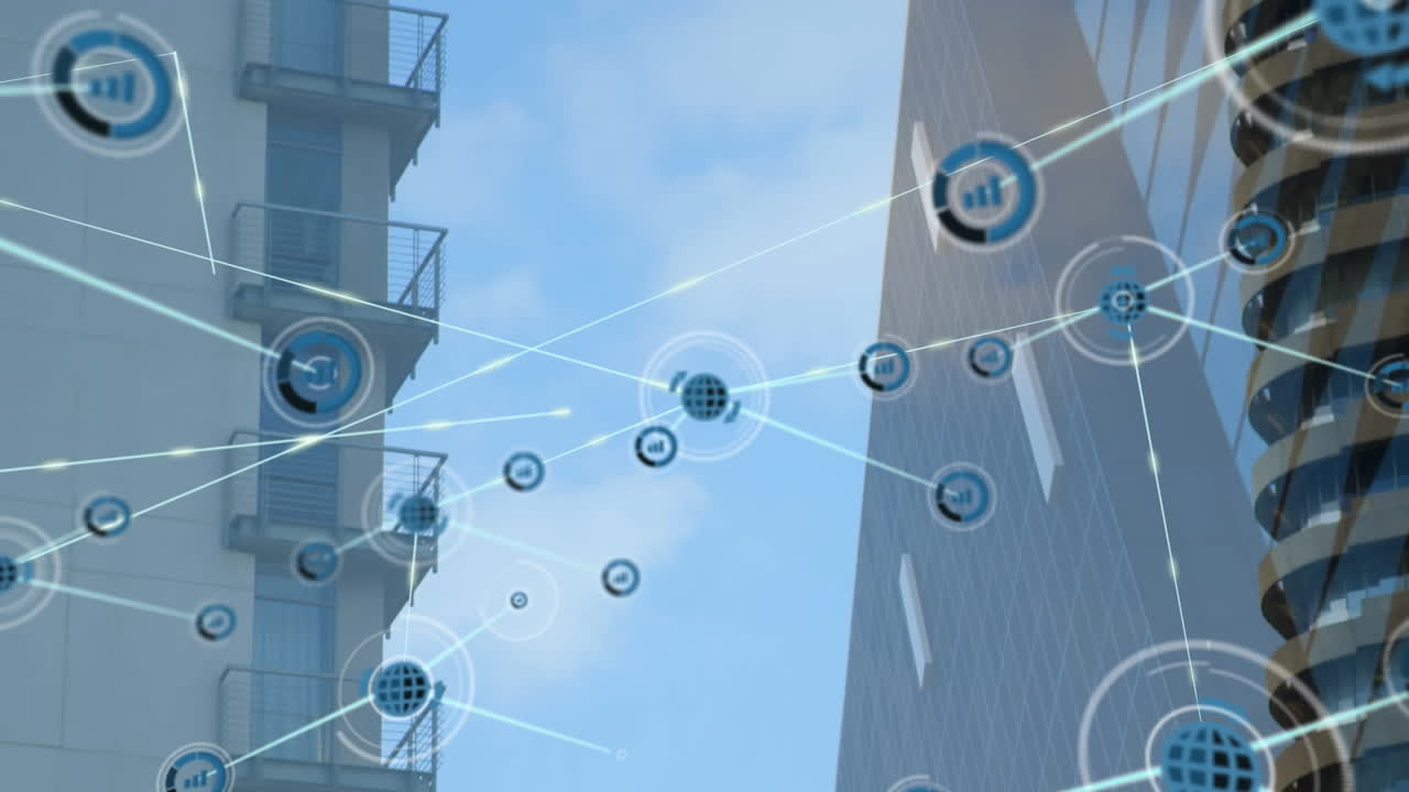 animación de la red de conexiones a través de la red de conexiones