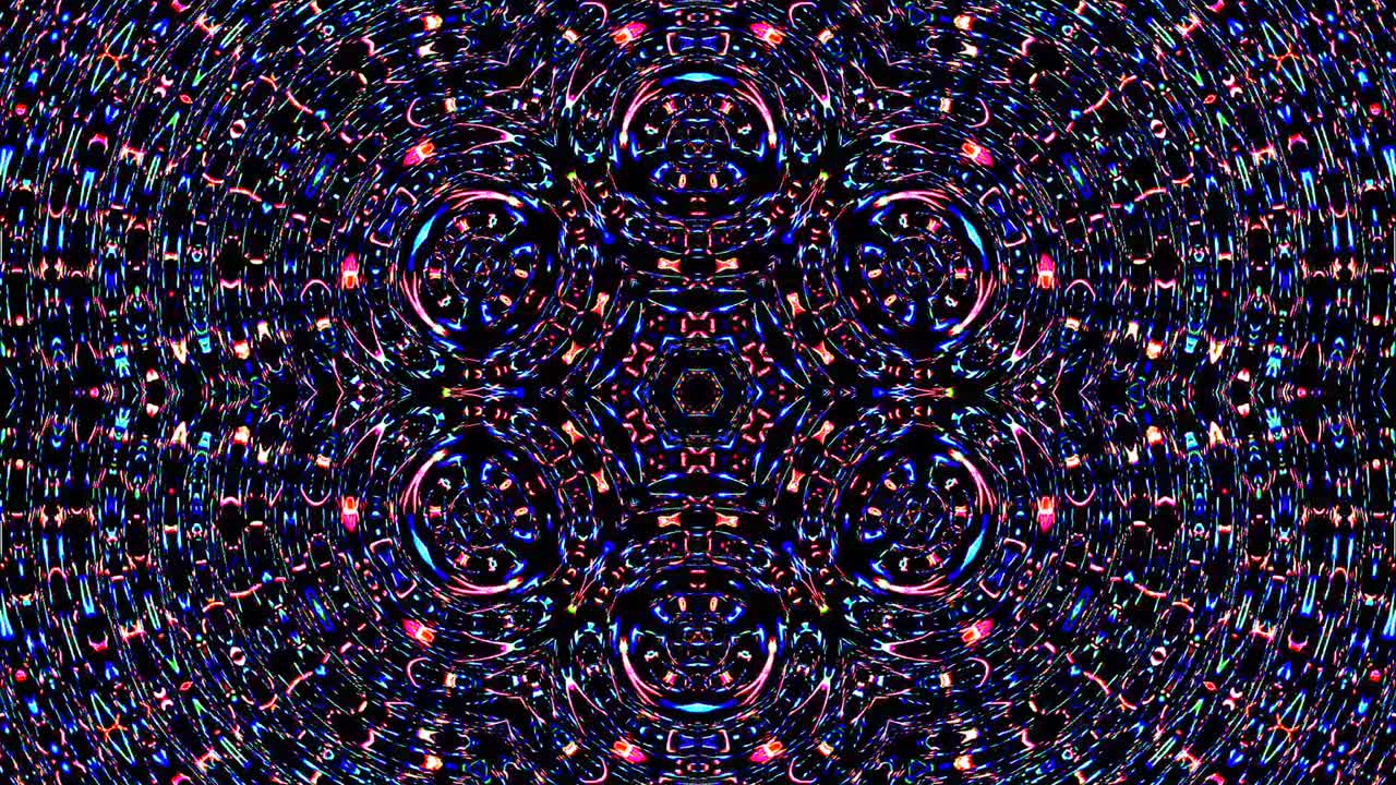 Bright abstract light governing full color, kaleidoscope