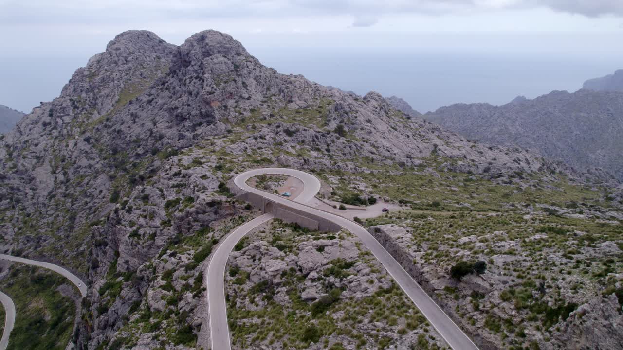 Auto al Mirador di Coll dels Reis, Spagna.