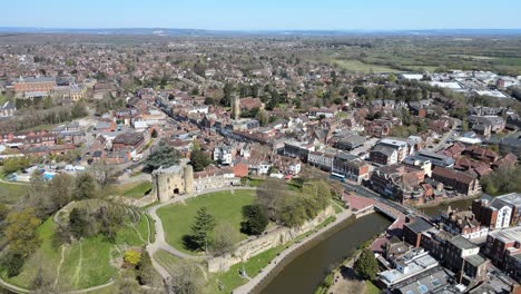 tonbridge kent reino unido aéreo 4k