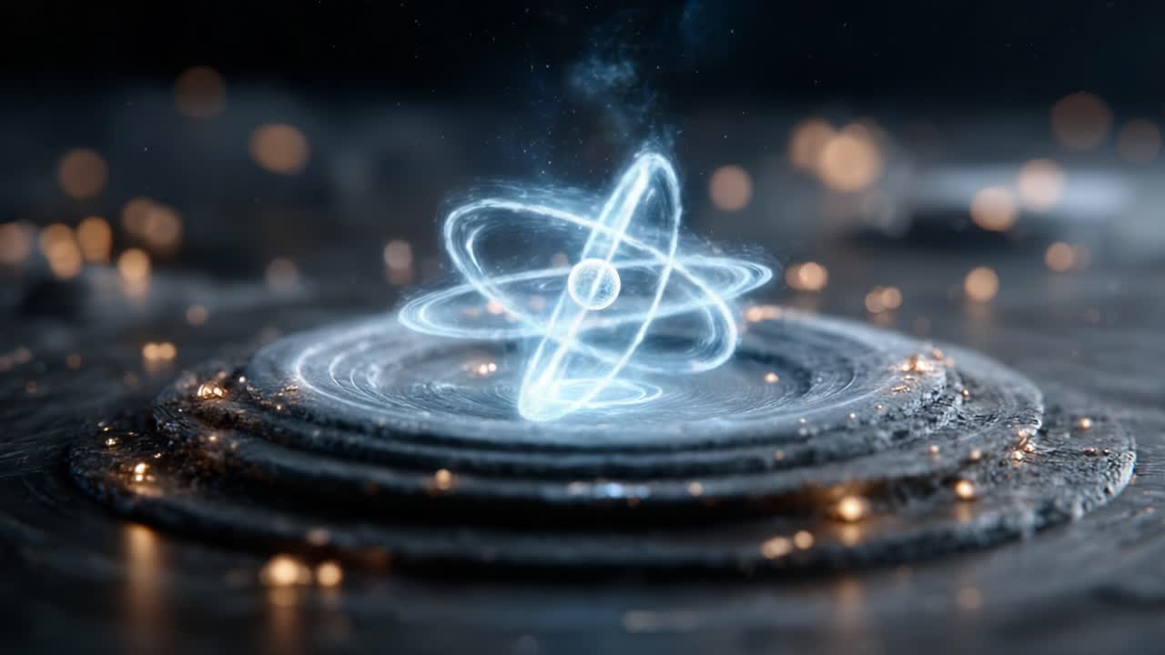 A Stunning Visualization of Atomic Energy: The Essence of Quantum Mechanics Captured in a Mesmerizing Display of Light and Motion
