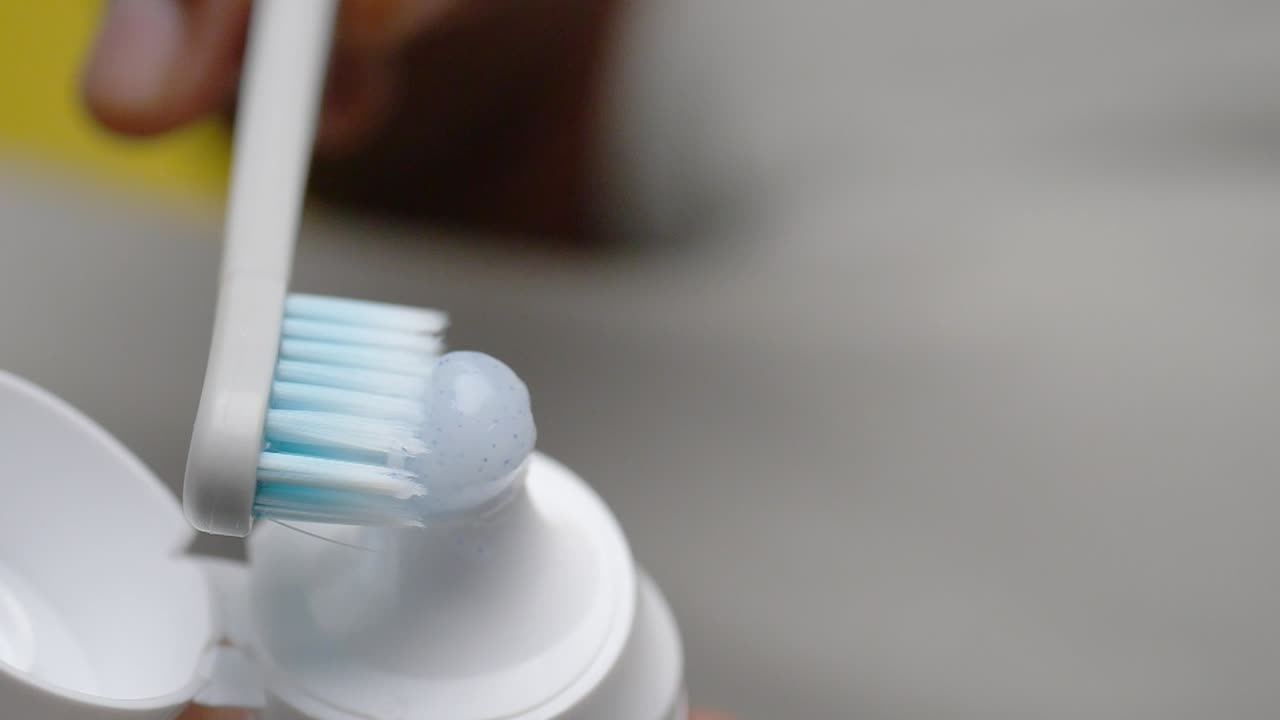 Toothbrush with toothpaste