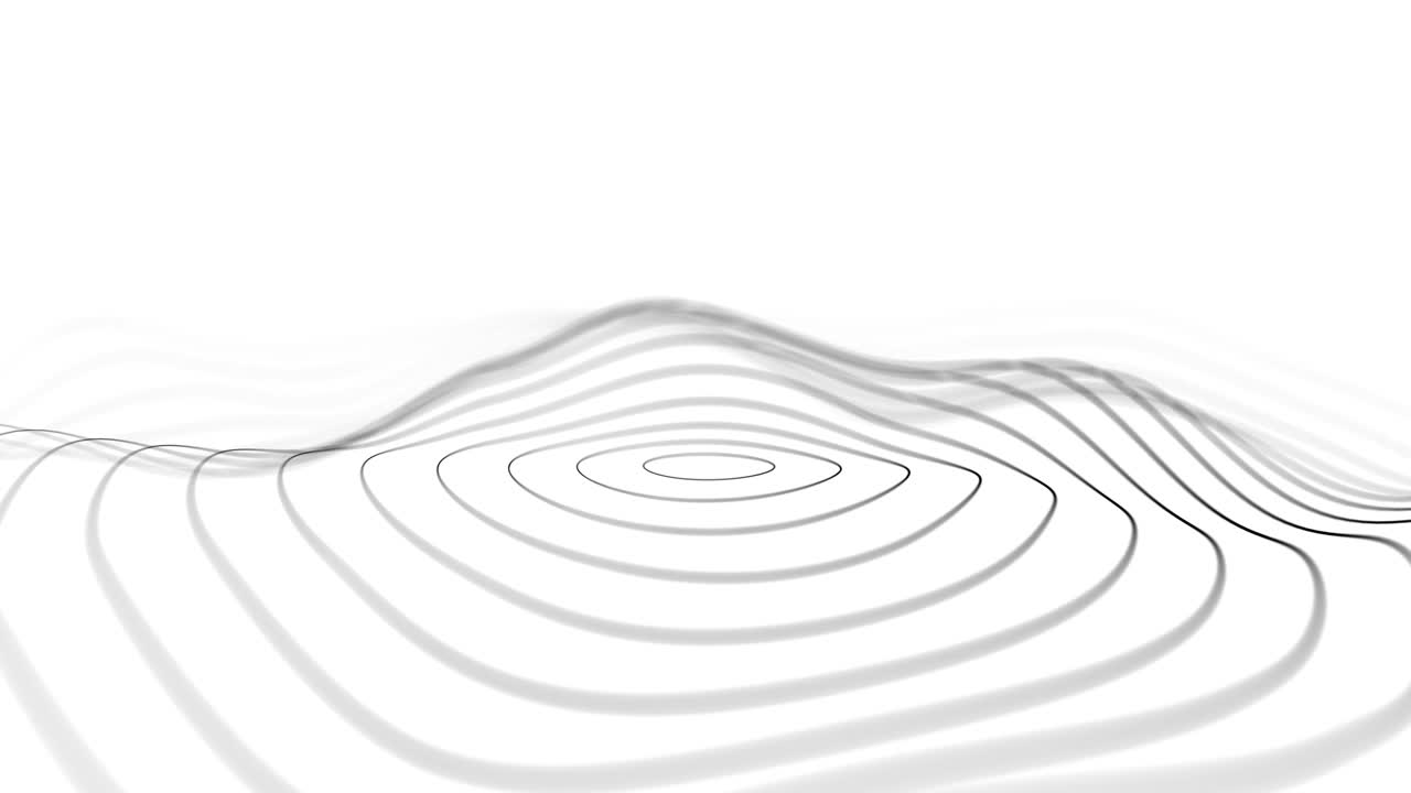 onda abstracta con puntos en movimiento. flujo de partículas. ilustración de tecnología cibernética. renderización 3d.